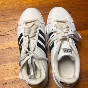 adidas White and Black Athletic Shoes